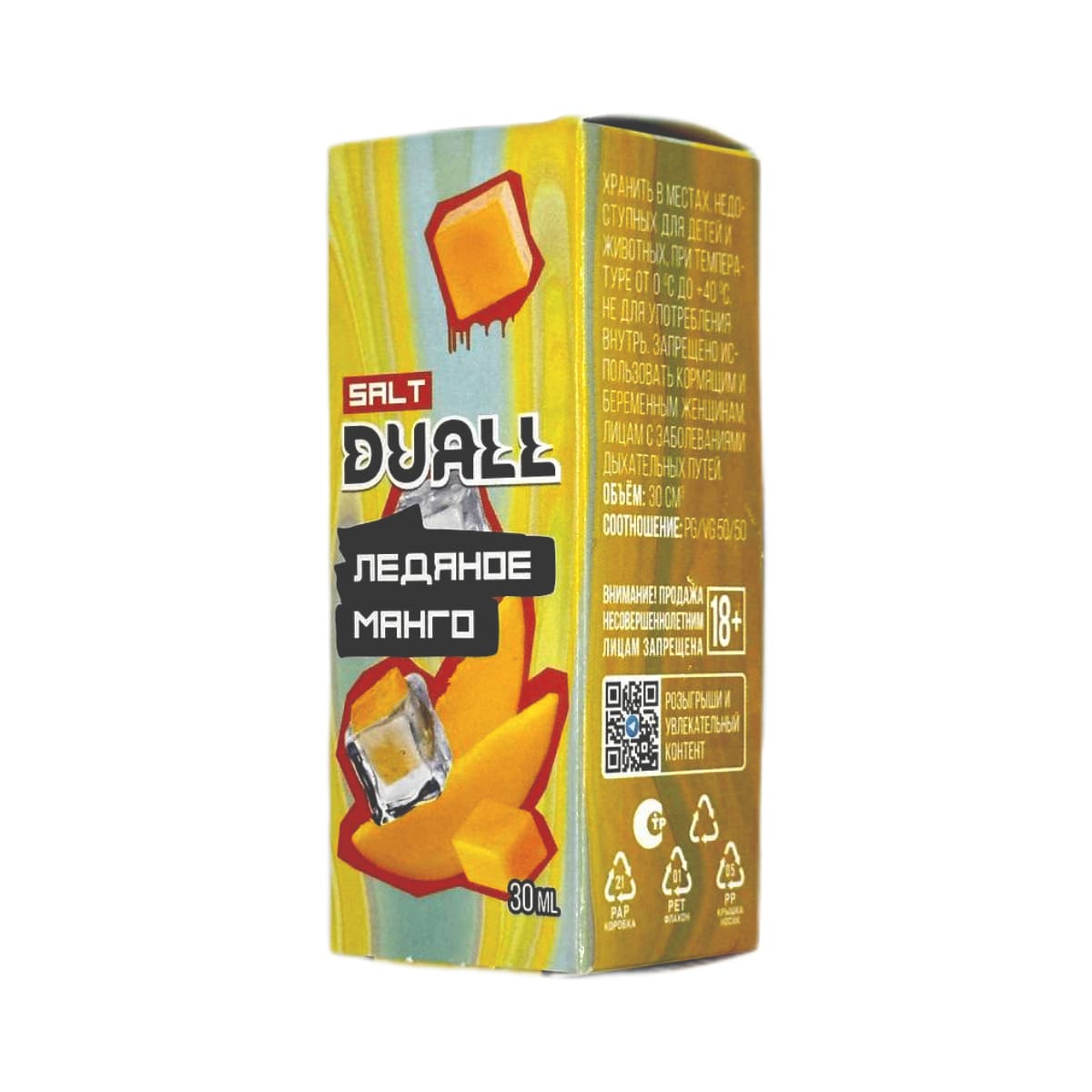 Жидкость DUALL Ледяное манго Жидкость DUALL Ледяное манго