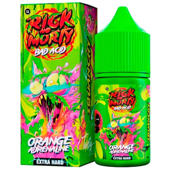 Жидкость Rick and Morty BAD ACID Апельсиновый адреналин Жидкость Rick and Morty BAD ACID Апельсиновый адреналин