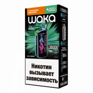 Электронная сигарета WAKA BLAST Энергетик+ Лимон МИКС