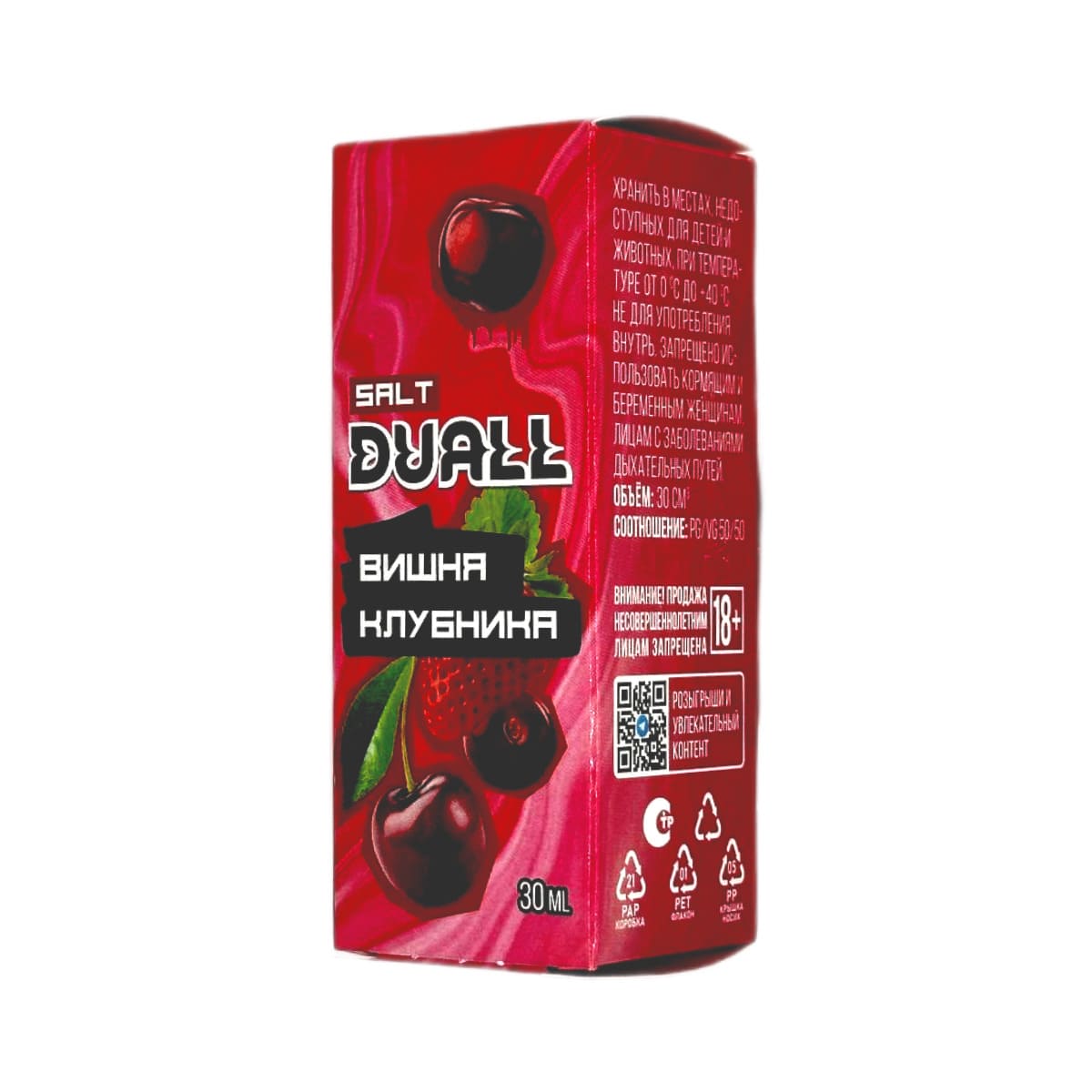 Жидкость DUALL Вишня Клубника Жидкость DUALL Вишня Клубника