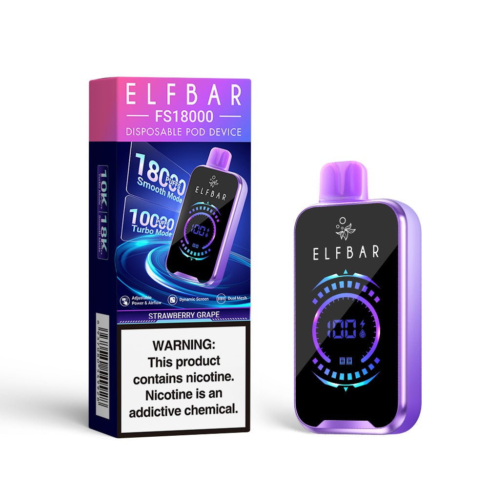 Электронная сигарета ELFBAR FS18000 Клубника Виноград Электронная сигарета ELFBAR FS18000 Клубника Виноград