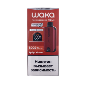 Электронная сигарета WAKA DM8000i Арбуз Яблоко
