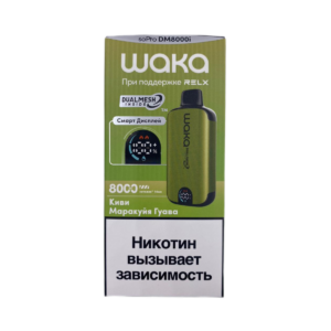 Электронная сигарета WAKA DM8000i Киви Маракуйя Гуава