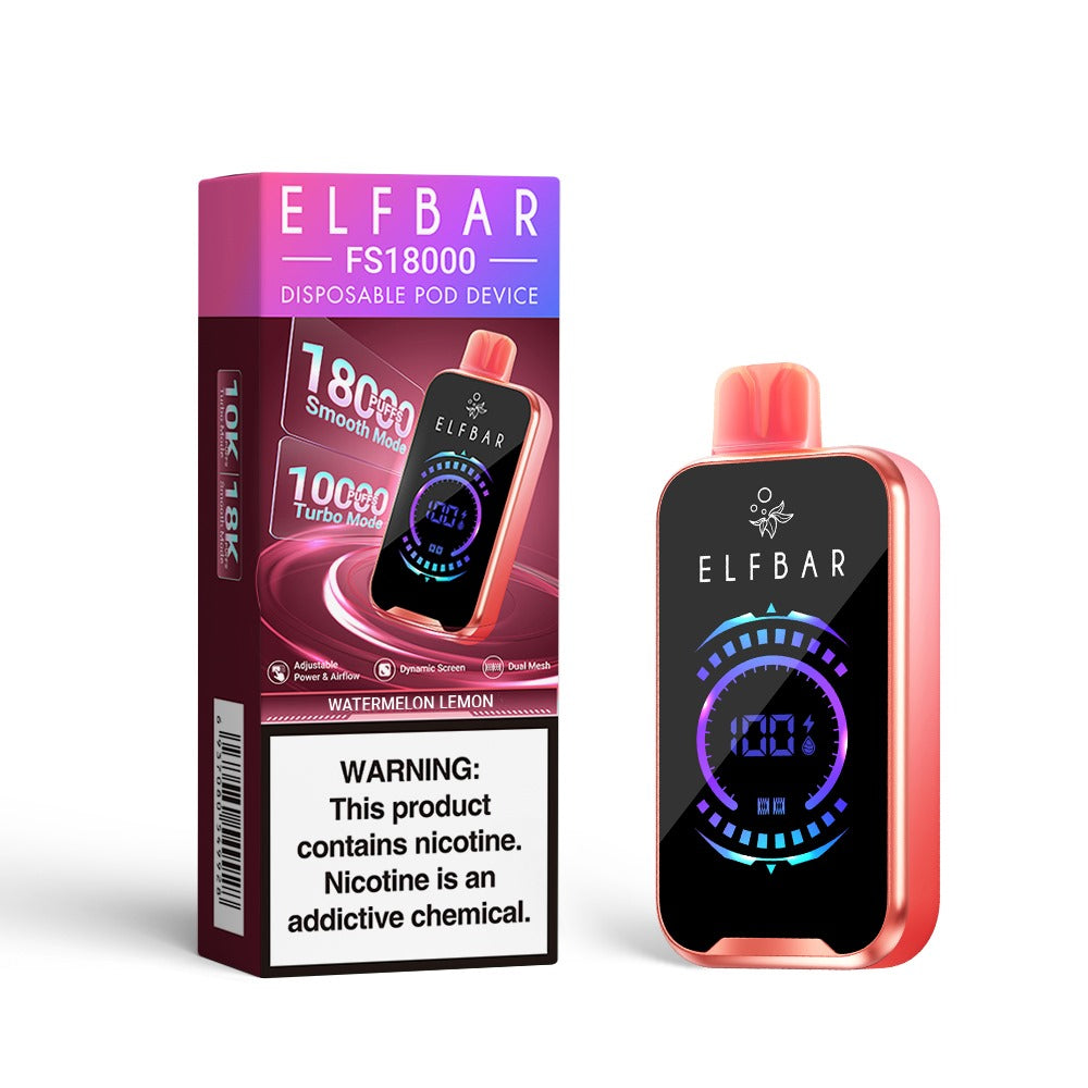 Электронная сигарета ELFBAR FS18000 Арбуз Лимон Электронная сигарета ELFBAR FS18000 Арбуз Лимон