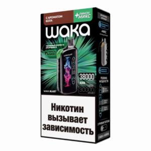 Электронная сигарета WAKA BLAST Кола+ Лимон МИКС