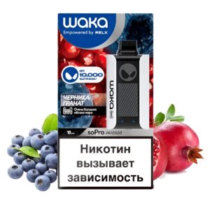 Электронная сигарета WAKA PA10000 Черника Гранат