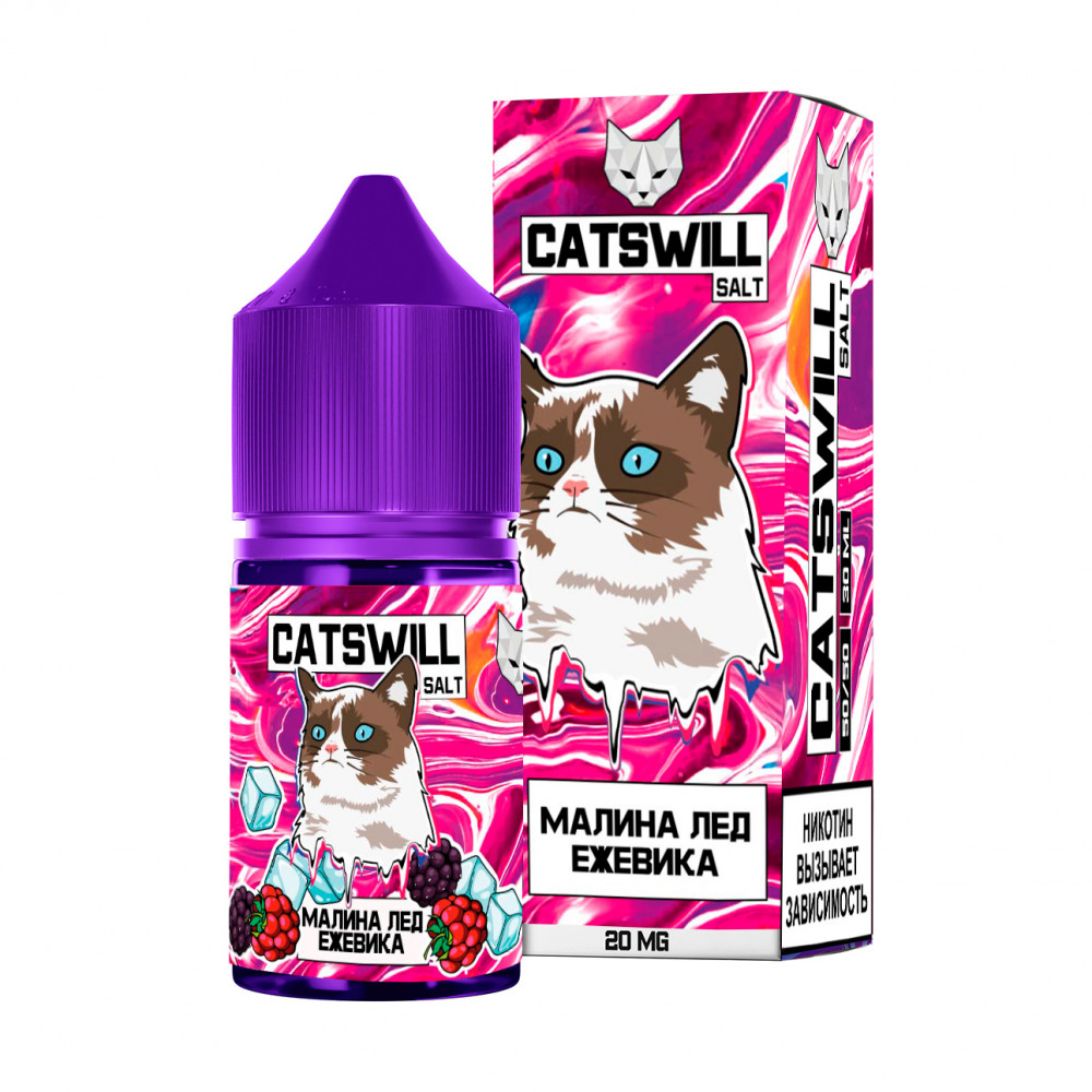 Жидкость CATSWILL Малина лед Ежевика Жидкость CATSWILL Малина лед Ежевика