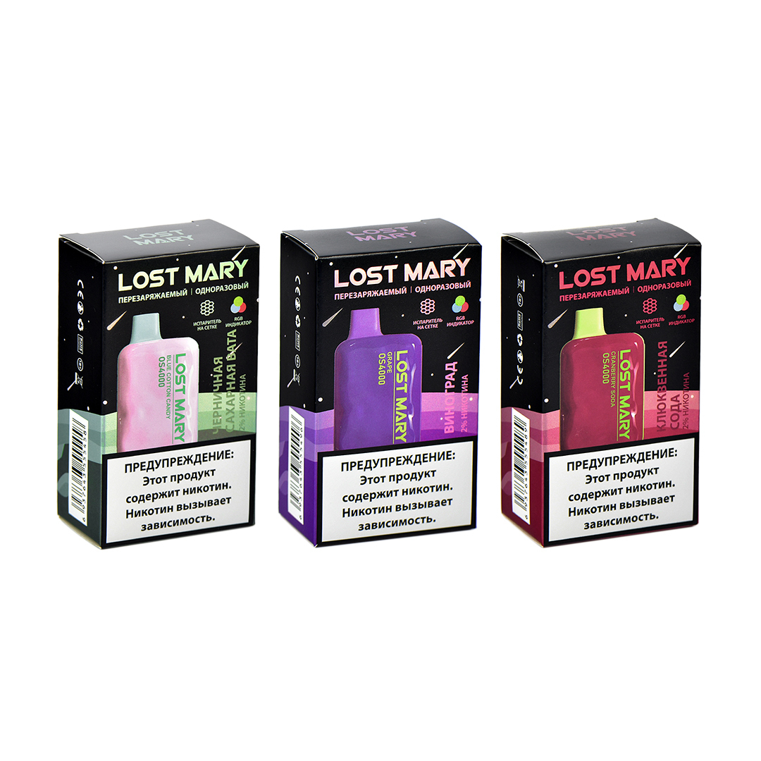 Электронная сигарета LOST MARY OS4000 Черничная сахарная вата Электронная сигарета LOST MARY OS4000 Черничная сахарная вата
