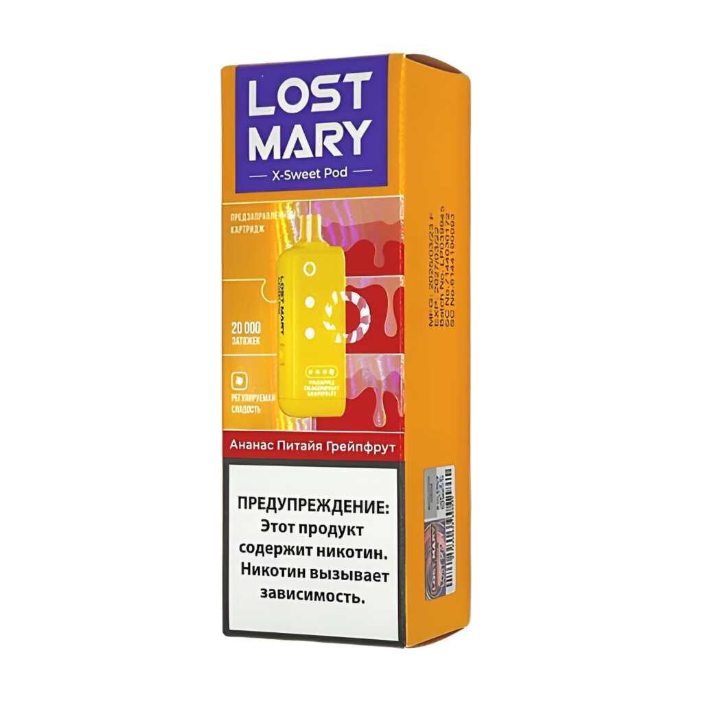 Картридж LOST MARY X-Link 20000 - Ананас Питайя Грейпфрут Картридж LOST MARY X-Link 20000 - Ананас Питайя Грейпфрут