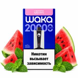Электронная сигарета WAKA soPRO 20000 Арбуз Мята