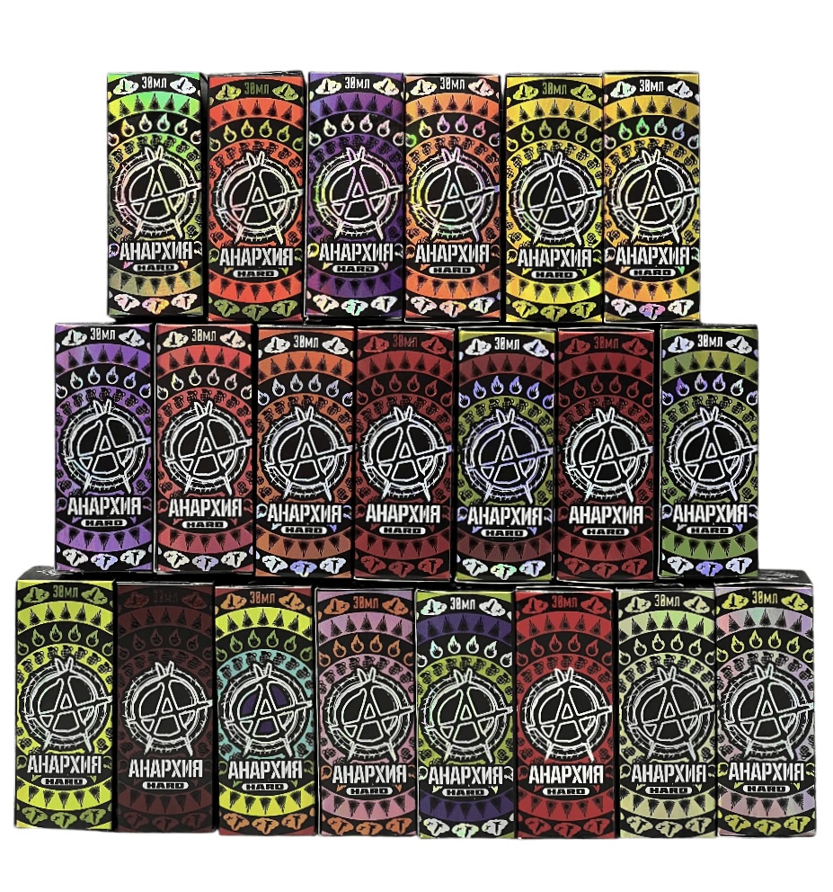 Жидкость АНАРХИЯ HARD 30 ml - Вафли с банановым кремом и кусочками клубники Жидкость АНАРХИЯ HARD 30 ml - Вафли с банановым кремом и кусочками клубники